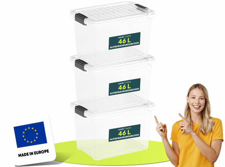 46L - Aufbewahrungsboxen mit Deckel