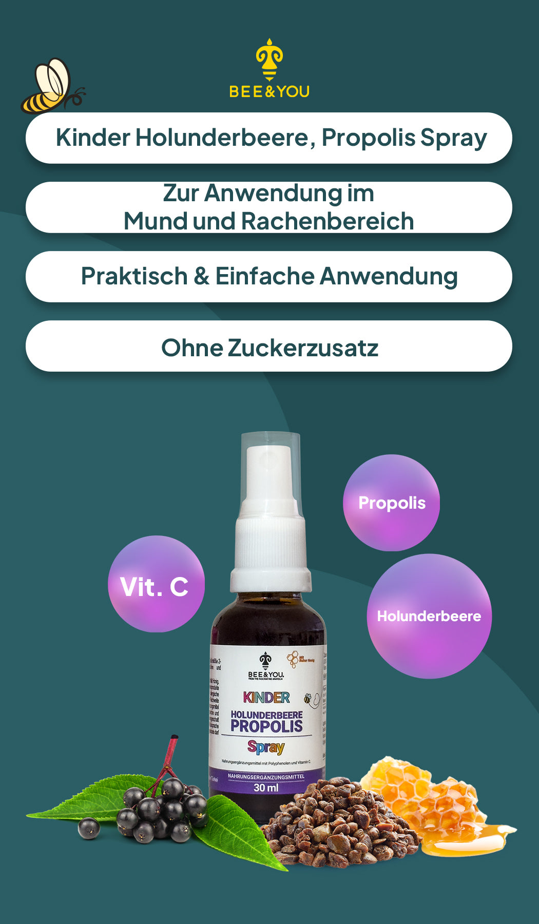 Holunderbeere Spray für Kinder A+ 1
