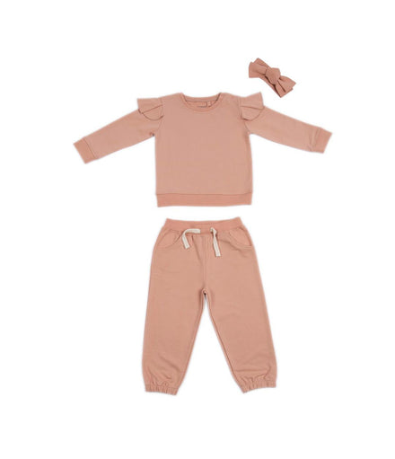 Jogginganzug mit Rüschendetail an den Schultern (Übergangskleidung)